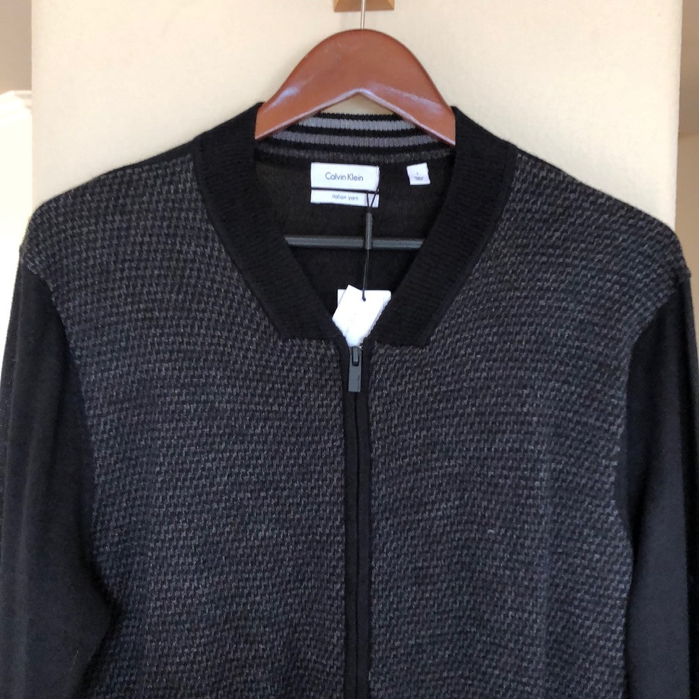 Calvin Klein Italian yarn zip up cardigan